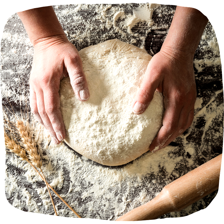 Image of Add 1 teaspoon salt, 2 tablespoons olive oil mixed well...